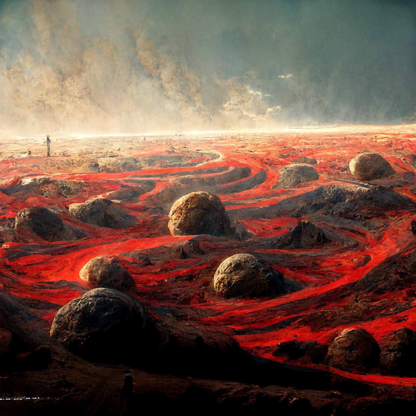 Occupied Mars, the first image i ever generated on Midjourney in 2022 when you could only use it through a Discord bot and results were rough enough to make artists panic for the wrong reasons
